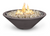 The Outdoor Plus Cazo 60" Narrow Ledge Round Fire Pit, GFRC Concrete - OPT-CZNL60