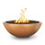 The Outdoor Plus Sedona 60" Narrow Ledge Round Fire Pit, GFRC Concrete - OPT-SED60