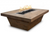 The Outdoor Plus Carson 72"x 16" Tall Fire Table, Wood Grain GFRC Concrete - OPT-CRS7236LW