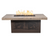 The Outdoor Plus Outback 60" Fire Table, Deer Country Design with GFRC Top and Powder Coated Base, Match Lit with Flame Sense - OPT-OBDC6036PCFSML