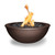 The Outdoor Plus Sedona 27" Round Fire Bowl, Powder Coated Metal - OPT-27RPCFO
