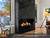 Summit 48" Open Luxury Fireplace, Single Sided Installation, Traditional Burner with Log Set, Lava Rock Ember Bed, Black Interior Liner