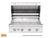 Summerset Sizzler 32" 4-Burner Built-in Gas Grill, Open Hood