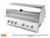 Wildfire Outdoor Living Ranch Pro 42" Built-In Gas Grill, Brushed Stainless Steel, Optional Stainless Steel Designer Knobs and Handle