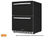 Wildfire 24" Dual Drawer Outdoor Refrigerator and Optional Black Stainless Door Sleeve