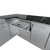 Sunstone Rancher L-Shaped 8' x 11' Stainless Steel Outdoor Kitchen Full Package - SCPRANCHER8.10BY11