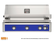 AOG L-Series 36" Built-In Gas Grill with Backburner, Founders Blue Accent Panel