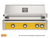 AOG L-Series 36" Built-In Gas Grill with Backburner, Torchlight Yellow Accent Panel