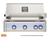 AOG L-Series 30" Built-In Gas Grill with Backburner, Blue LED Lighting