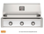 AOG T-Series 36" Built-In Gas Grill, Heritage White Accent Panel