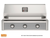AOG T-Series 36" Built-In Gas Grill, Smokehouse Grey Accent Panel
