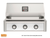 AOG T-Series 30" Built-In Gas Grill, Heritage White Accent Panel