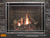 Montigo Paragon 50" Clean Face Fireplace with Forest Timber Log Set,  Brick Liner, and Pewter Forged Iron Front with Rectangle Inset
