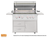 Summerset TRL Pro 40" 4-Burner Freestanding Gas Grill with Rear Burner and Rotisserie Kit, Deluxe Cart