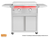 TrueFlame 30" Freestanding Gas Griddle with LED Lighting and Stainless Steel Lid