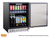 Summerset RFR-24S-B 24" Outdoor Rated Refrigerator with Reversible Stainless Steel Door Capacity