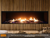 Summit 84" Open Luxury Fireplace, Single SIde Installation, Traditional Burner with Log Set, Reflective Fire Glass Ember Bed, Stacked Fiber Brick Panels