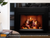 Empire Rainier 34" Large Direct Vent Fireplace Insert with Traditional Log Set, Red Herringbone, and Large Surround