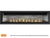 Napoleon Ascent Linear 76" Direct Vent Gas Fireplace with Ledgestone Brick Panels and Included Topaz Glass Ember Bed