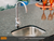 TrueFlame 19" Undermount Sink with 360° Hot/Cold Faucet