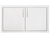 TrueFlame 30" Double Access Door with Hidden Hinge - TF-DD-30-A