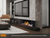 Napoleon Tall Bay Luxuria 62" 3-Sided Direct Vent Gas Fireplace with Birch Luminous Logs in a Bay Installation