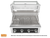 Wildfire Ember 32" Black Stainless Steel Gas Grill with Warming Rack & Standard Stainless Steel Handle and Knobs