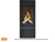 Napoleon Elora 3-Sided Gas/Electric Stove with Birch Log Set Kit and Black Fluted Interior Panels