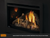 Napoleon Rosedale 3 Gas Fireplace Insert with MIRRO-FLAME Reflective Panels, Oak Log Set, Square Faceplate