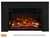 Napoleon Rosedale 2 Electric Built-In/Insert Fireplace 3-Sided Surround and 3-Sided Arched Faceplate