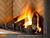 Superior VRE4336 Charred Oak Log Set with White Herringbone Brick Panels