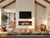 Majestic Vellis 48" Direct Vent Fireplace with Architectural Interior Panels and Driftwood Logs