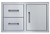 Primo 34"W x 22"H Single Doors w/ Double Drawers - BSAW3422SD