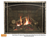 Empire Rushmore 50" Fireplace with Forest Timber Log Set, Old World Stone Liner, and Oil-Rubbed Bronze Forged Front with Arched Inset