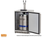 Summerset 24" Outdoor Rated Kegerator with Double Tap, Interior Keg Storage