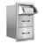 Summerset 17" Vertical 2-Drawer & Paper Towel Holder Combo Masonry