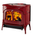 Vermont Casting Encore Wood-Burning Cast Iron Stove - Red Finish
