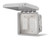Infratech #14-4415 Dual Simple On/Off Switch with Weatherproof Cover for In Wall Installation - 14-4415