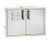 FireMagic Premium Double Access Doors with Tank Tray, Louvers and Dual Drawers (21 x 30) - 53930SC-12T