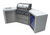 Mont Alpi 400 Deluxe 4-Burner Island with 45-Degree Corners and Fridge Cabinet - MAi400-D45FC