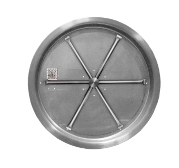 Firegear Stainless Steel Round Drop-In Burner System, AWS Ignition - FPB-25(29,33)RBSAWS-N(P)