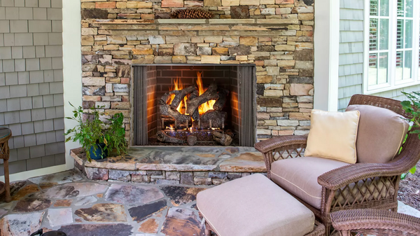 Majestic Cottagewood 42" Outdoor Wood-Burning Fireplace - ODCTGWD-42(H)