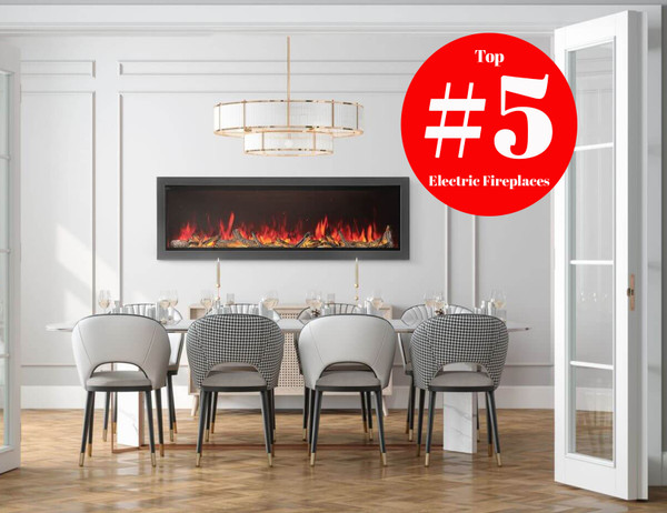 Napoleon Astound 74" Built-In Electric Fireplace - NEFB74AB