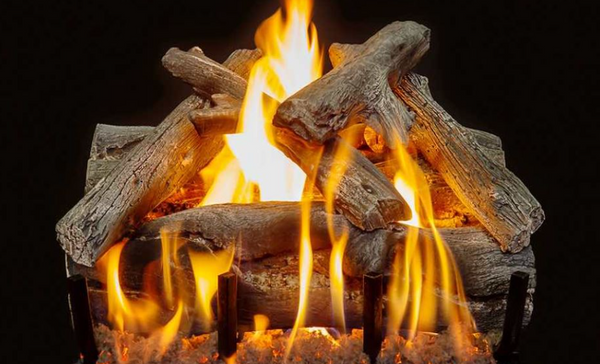 Grand Canyon 2-Burner Series 18" Western Driftwood Vented Gas Log Set - DRIFTWOOD18LOGS