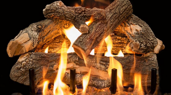 Grand Canyon Arizona Weathered Oak 18" See-Through 2-Burner  Vented Gas Log Set - AWOST18LOGS