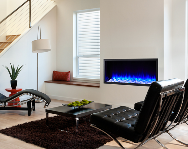 SimpliFire Scion 43" Clean Face Linear Electric Fireplace - SF-SC43-BK