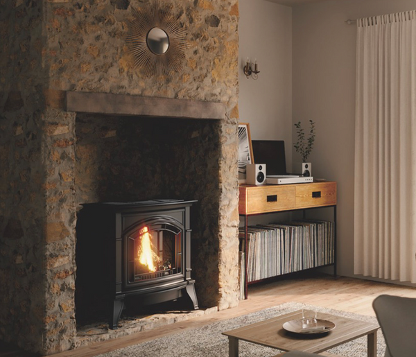 Everwarm Freestanding Vent-Free Gas Stove on Legs - EWVFS32N(P)V