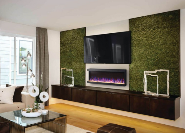 Napoleon Trivista Pictura 50" 3-Sided Wall Hanging Electric Fireplace - NEFL50H-3SV
