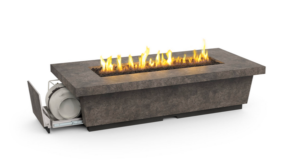 American Fyre Designs Contempo Select Long Chat Height Firetable, LP - 788-11-M8PC