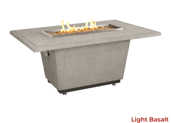 American Fyre Designs Cosmopolitan Rectangle Chat Height Firetable - 635-xx-11-M4xC